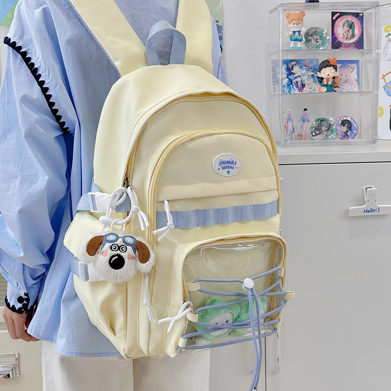 The new cute star-shaped backpack for summer 2025, with an ins style and high appearance standards, is a sweet and transparent bag for junior and senior high school girls details Picture