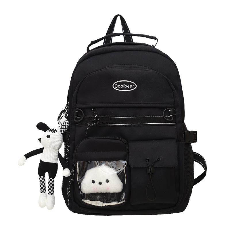 A new Japanese Instagram-style Harajuku retro workwear backpack for junior and senior high school students, with a large capacity and trendy travel backpack Item Picture