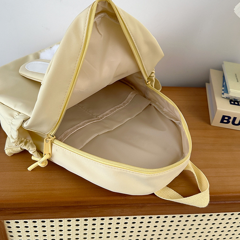 2024 New mini and fun schoolbag with high appearance level, casual and lightweight backpack, cute rabbit student backpack for girls Specification drawing
