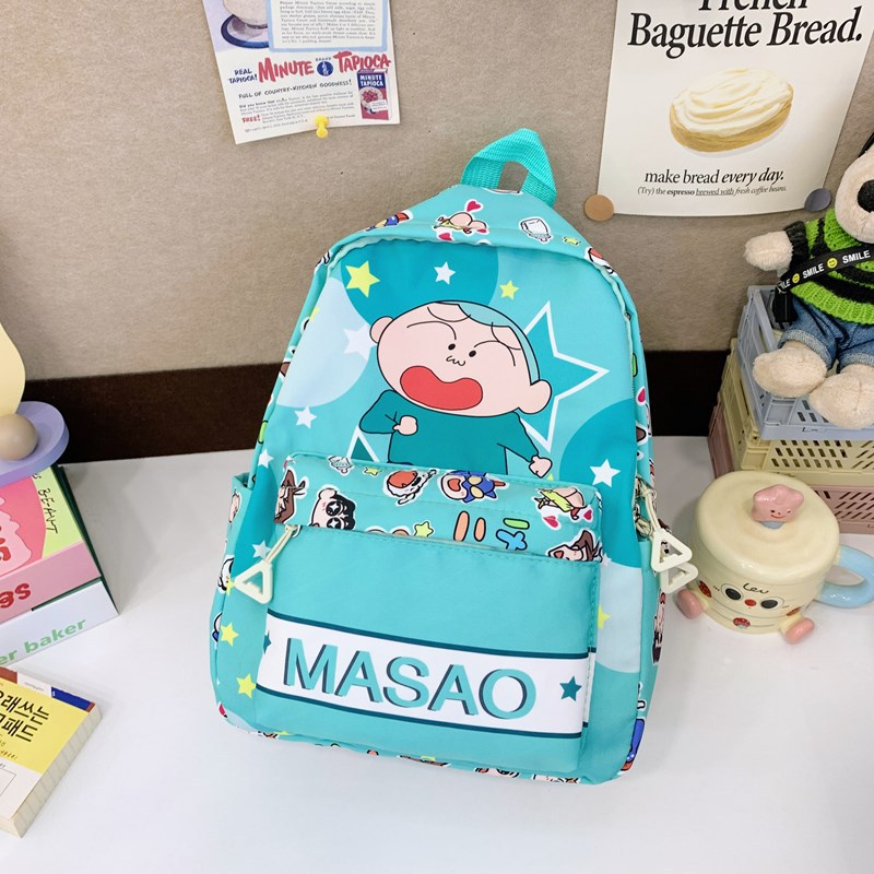 2025 New style children's backpacks with cute Japanese cartoon printed patterns for boys and girls, kindergarten school bags Specification drawing
