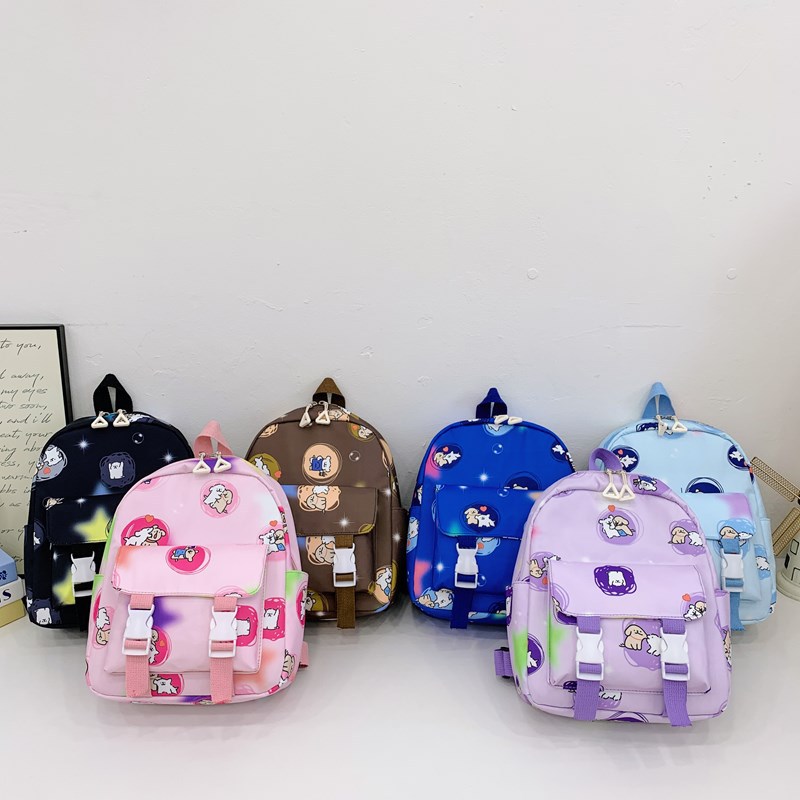 New summer children's backpacks for kindergartens, primary school students, cartoon, cute and stylish printed backpacks for boys and girls full figure