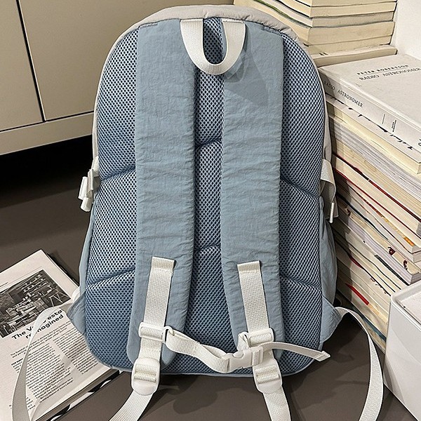 A new high-appearance-level, fresh and sweet, color-blocking mini backpack from Forest-themed ins, a couple's hiking and travel backpack Specification drawing
