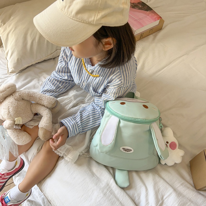 Autumn and winter children's mini backpack for girls 2024 New style cartoon rabbit Casual, cute and lightweight small backpack details Picture
