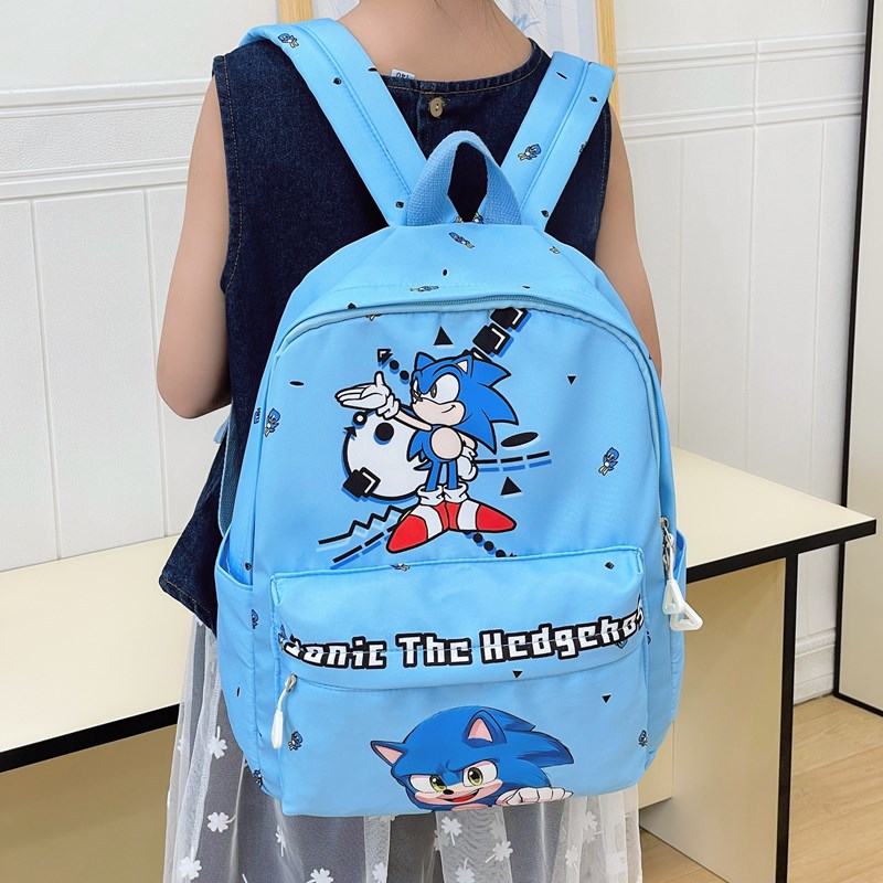 Kindergarten lightweight schoolbag, children's backpack, cute Sonic Cartoon 2025 new style for little boys, lightweight for girls full figure