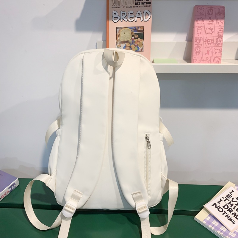 Forest-style large-capacity backpack for girls, ins school style soft girl, versatile transparent pain bag for girls, student class backpack Specification drawing