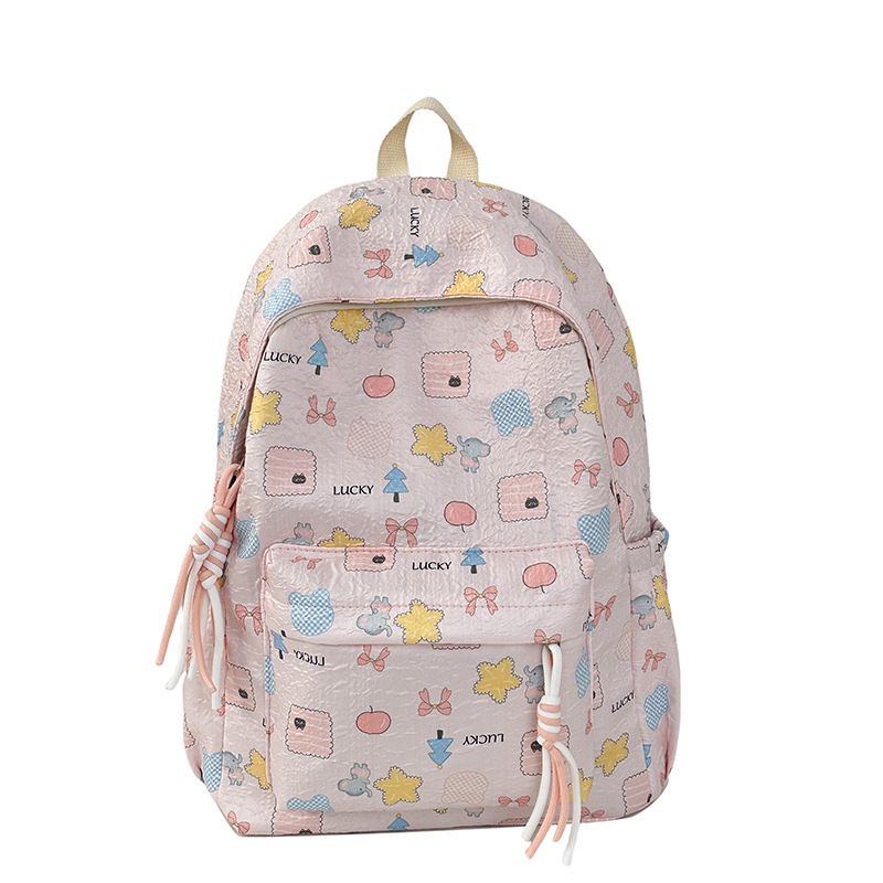 A niche Japanese-style high-appearance-level schoolbag for college students, an Instagram cute large-capacity soft girl backpack, and a new backpack for teenage girls Item Picture