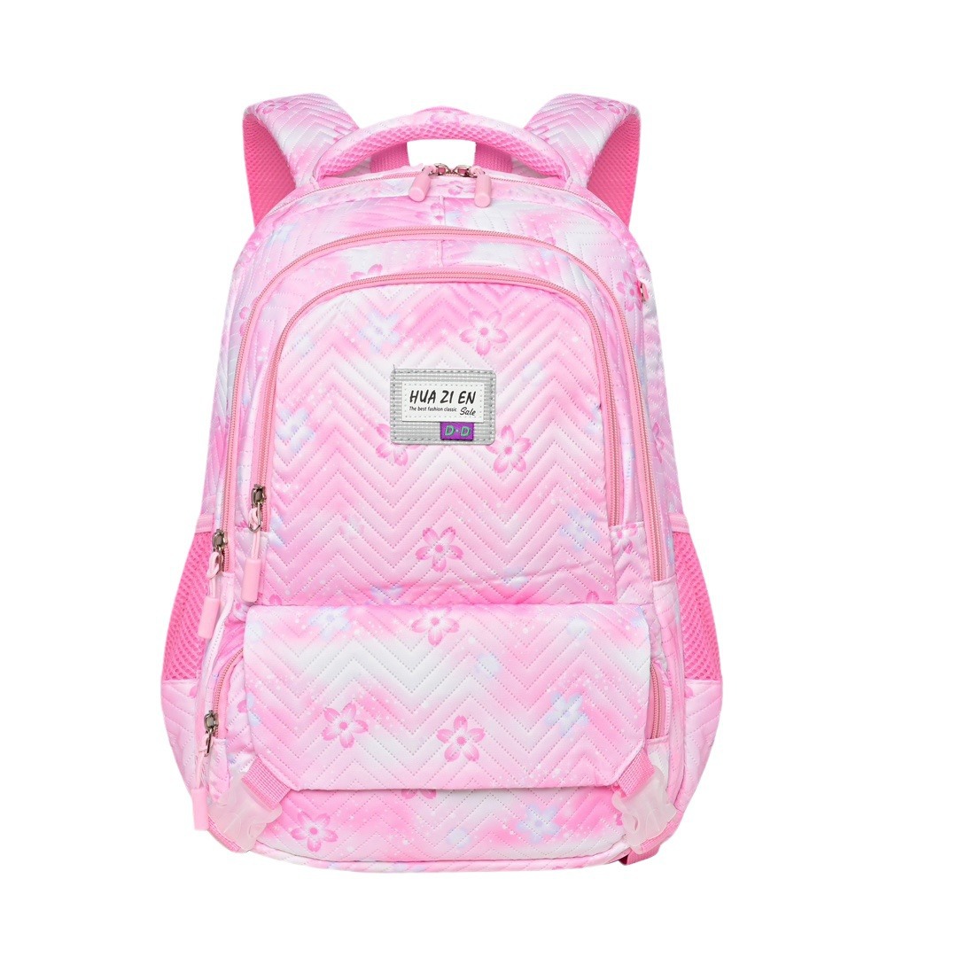 This large-capacity gradient backpack for girls in primary and secondary schools is super lightweight and protects the spine. It's a cute children's bag Item Picture