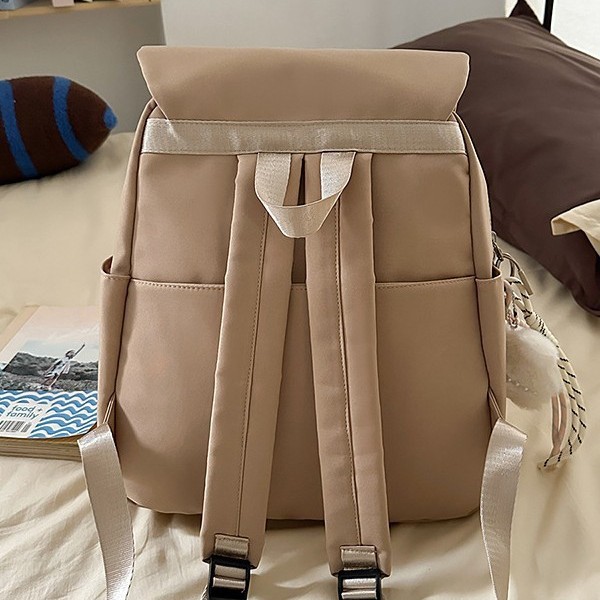 A new high-appeal, fresh, sweet and cute cartoon backpack for junior and senior high school students, with a large capacity for light travel Specification drawing