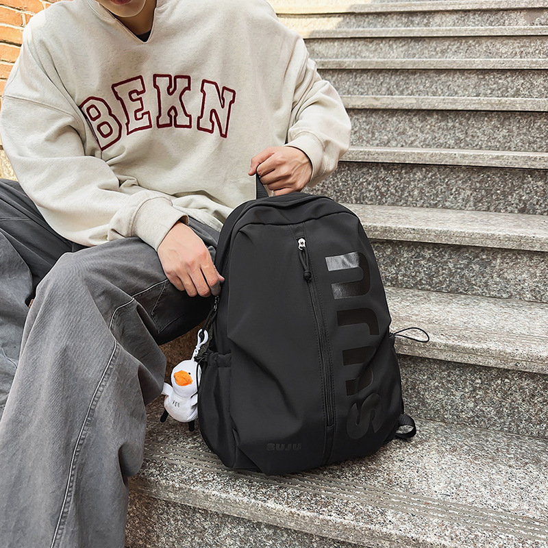 Trendy backpacks, commuter computer bags, Japanese-style simple schoolbags for junior and senior high school students, large-capacity new couple backpacks details Picture