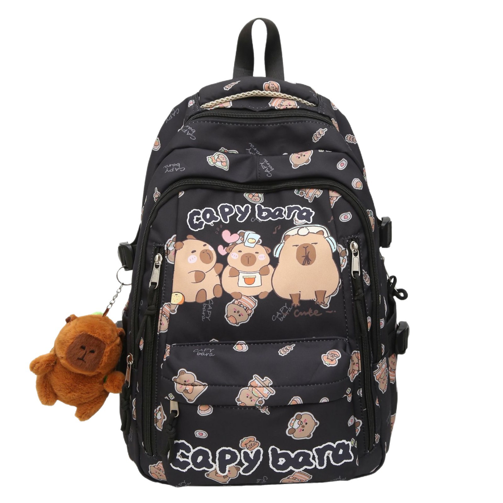 New cute, ugly and adorable cartoon printed backpack for primary and secondary school students in grades 3 to 6, high appearance level, fresh and clean backpack for girls Item Picture