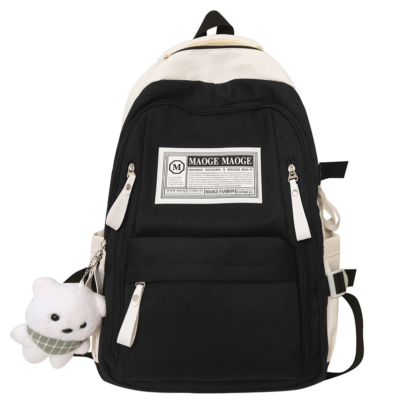 The new high-appearancelevel college style fresh and cute schoolbag is casual, simple, lightweight and versatile for commuting. It has a large capacity backpack Item Picture