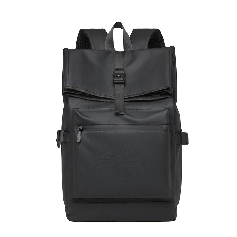 The new casual travel backpack features a cool and functional style, a folding and rolled-up bag, and a men's outdoor travel bag Item Picture