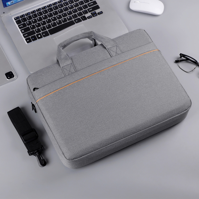 Large-capacity laptop bag, business office bag, fashionable casual information bag, business trip single-shoulder bag, crossbody bag details Picture