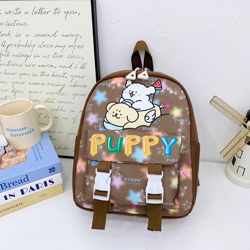 Trendy Children's Backpacks 2025: Cartoon Outdoor Casual Backpacks for Boys and Girls, Lightweight Schoolbags for Kindergarten Babies Specification drawing
