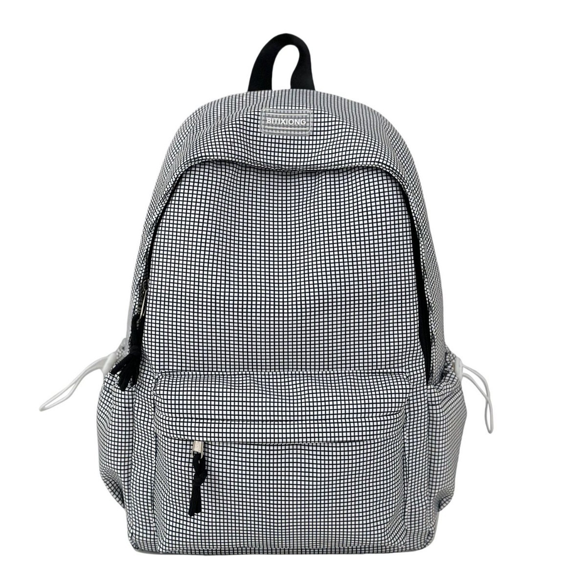 Spring/Summer 2025 fresh and clean college student checkered backpack, lightweight backpack, Japanese ins style, versatile backpack Item Picture
