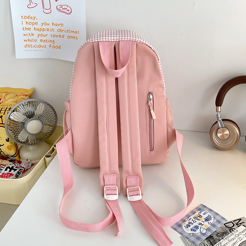 Japanese-style ins study tour spring outing children's small backpack, Korean-style ins fresh and sweet girl travel and shopping backpack Specification drawing
