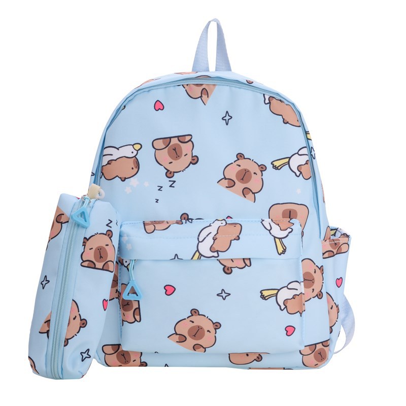 New Japanese-style schoolbag for girls in Instagram style, large-capacity casual middle school backpack, cute printed backpack for primary school students Item Picture