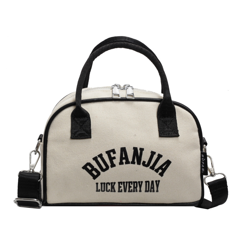 Japanese-style small bags, canvas bags, handbags, high appearance level, fashionable girls' crossbody bags, lightweight single-shoulder bags for shopping and traveling Item Picture