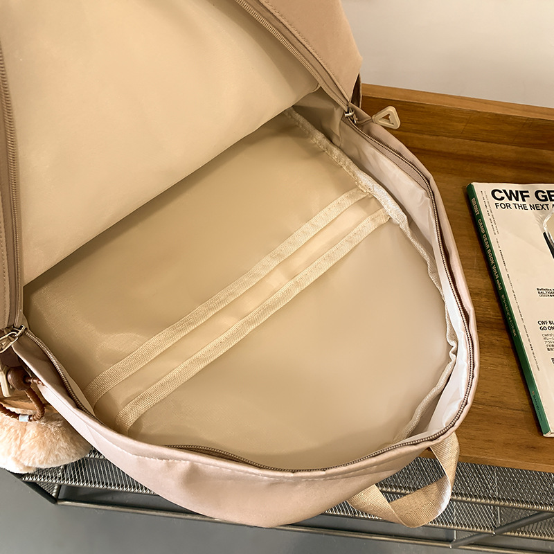 The 2025 new cute cartoon Ins-style backpack is casual and simple. It's a lightweight and versatile schoolbag for going out and having fun Specification drawing