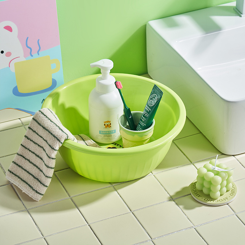 M04-8665 Boys' and girls' washbasin, thickened and shock-resistant household washbasin for student dormitories, sink for washing vegetables Specification image