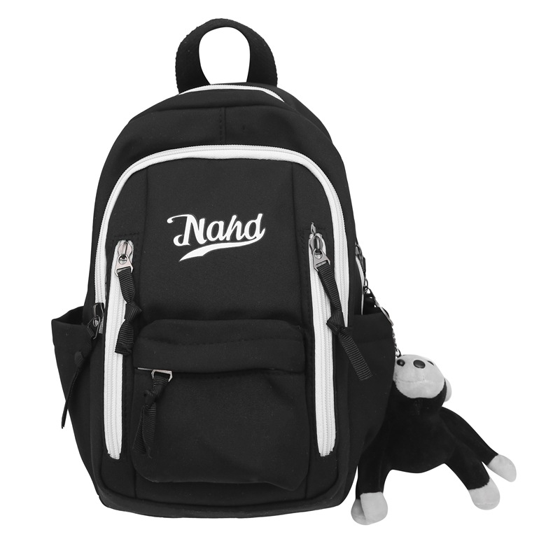 A new high-appeal Korean-style Instagram fresh and sweet mini backpack with color-blocking and lightweight travel, hiking and shoulder bag Item Picture