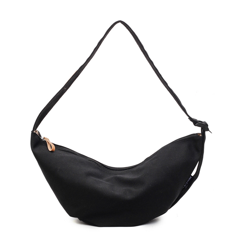 A new high-appeal Korean-style ins solid color simple crossbody bag with a high-end texture, a casual single-shoulder bag for college students and couples Item Picture