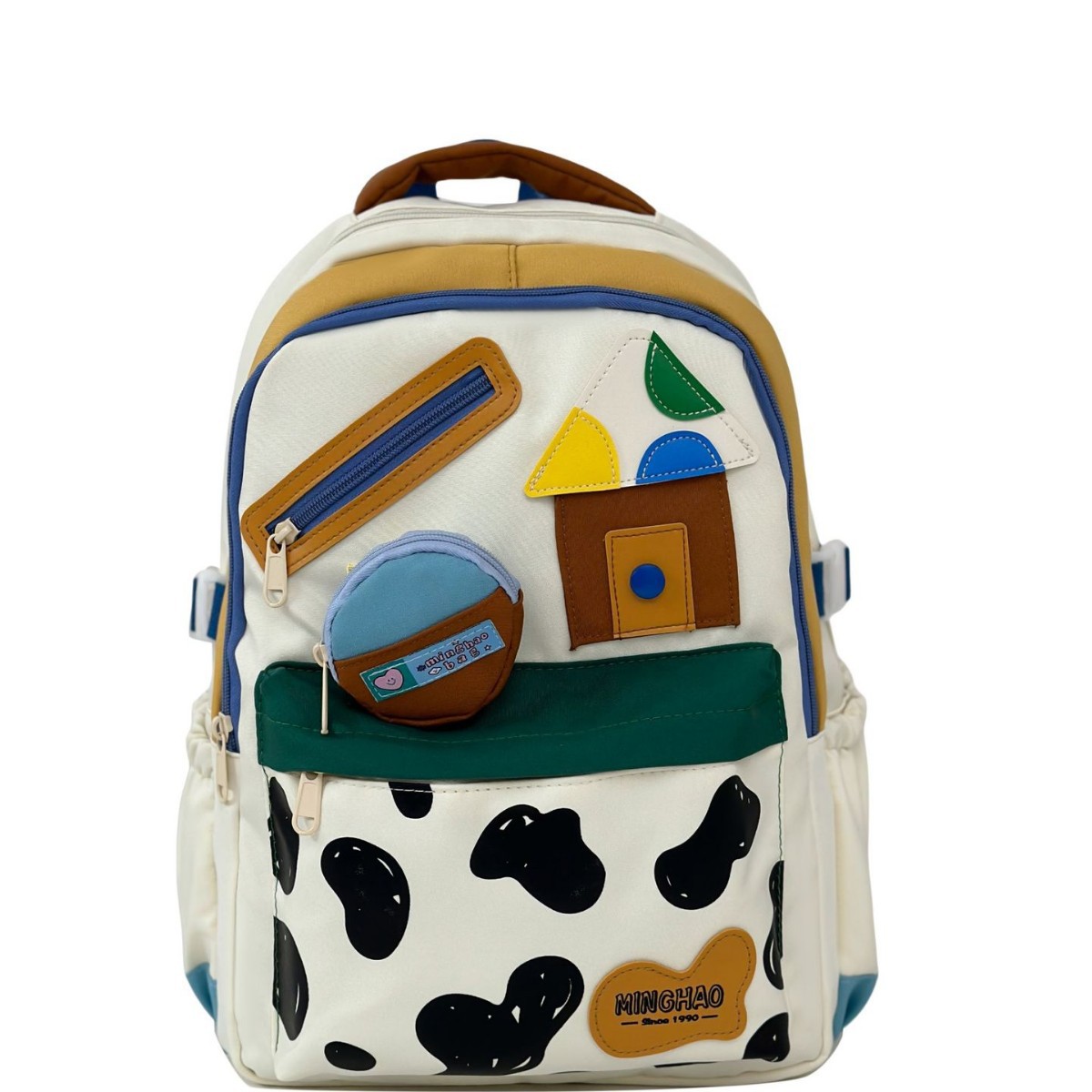 Schoolbag for female primary school students, high appearance level, backpacks for girls in grades three to six, cute girls, color-blocking backpacks for junior high school students, girlish hearts Item Picture