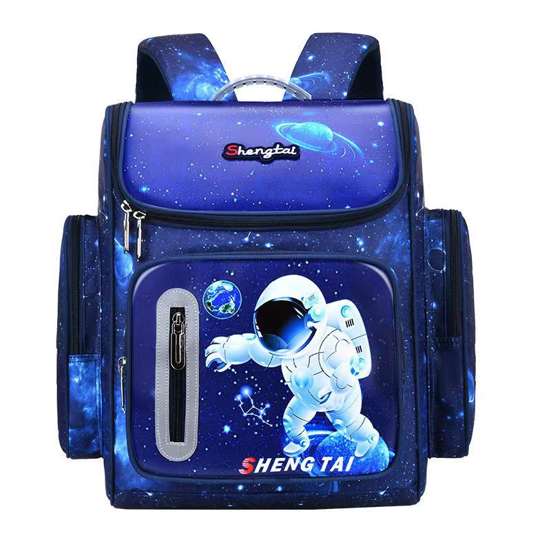 Astronaut Starry Sky Backpack No. 2 for Grade 3456 Primary School Students, it is a large-capacity, low-load, back-protecting children's backpack Item Picture