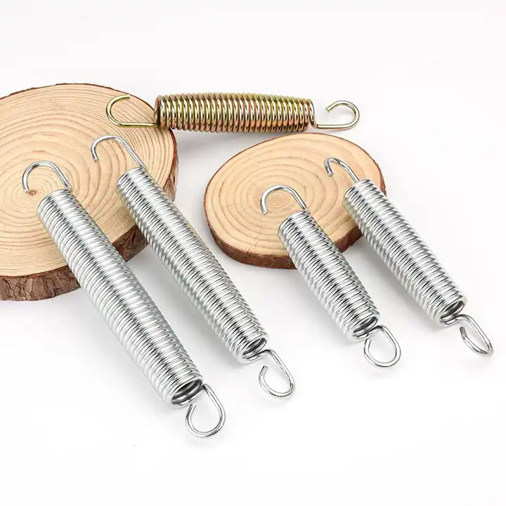 14 cm hooked trampoline tension spring, trampoline spring processing, fitness equipment tension spring, stainless steel tension spring, double hook tension Item Picture