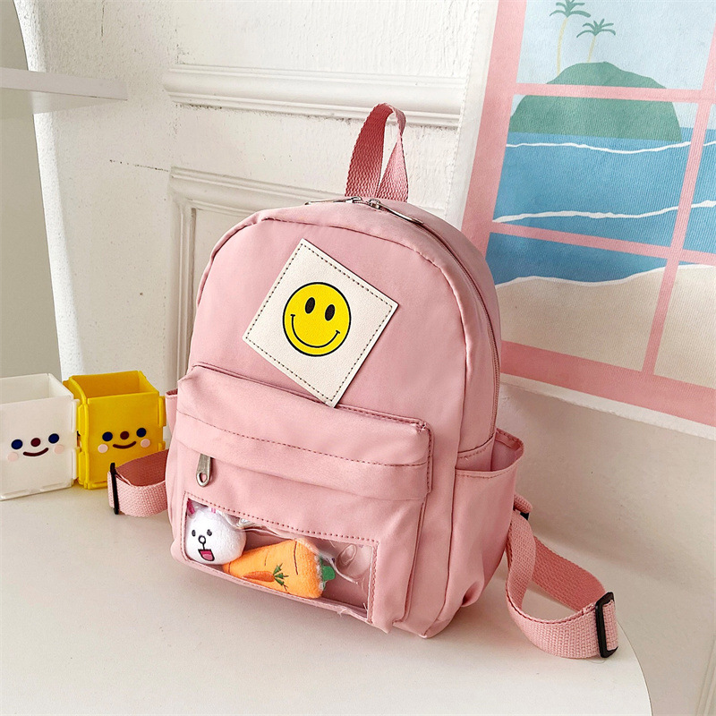 2025 Trendy and simple children's backpacks, portable Japanese-style children's backpacks for kindergarten boys and girls Specification drawing