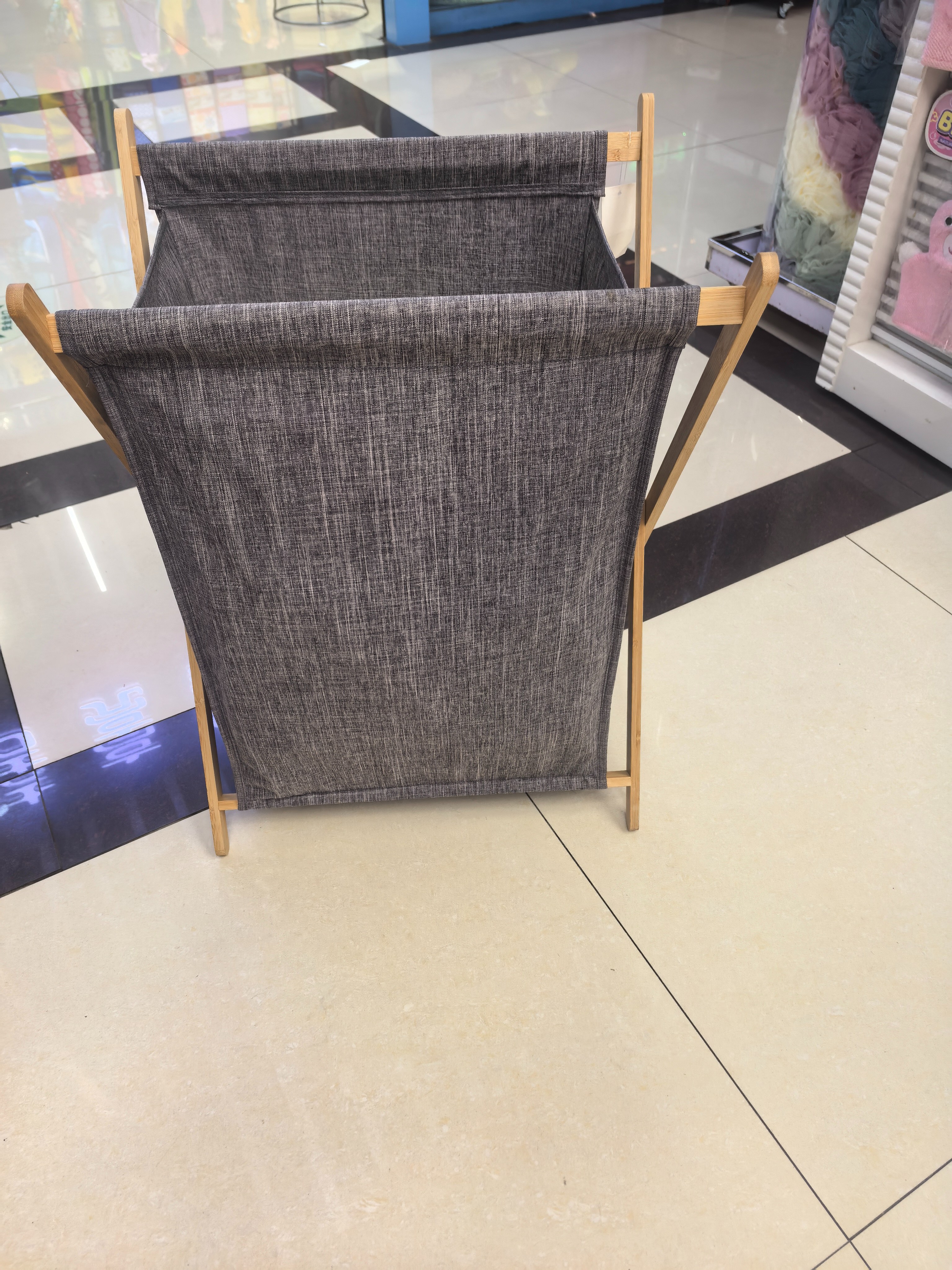 大号牛仔布收纳桶双层储物立体方桶杂物脏衣篮