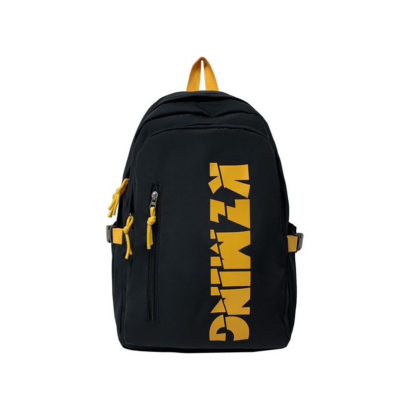 A Japanese-style Instagram backpack with a high level of appearance and solid color letters for junior and senior high school students. It is a casual, simple and large-capacity backpack Item Picture