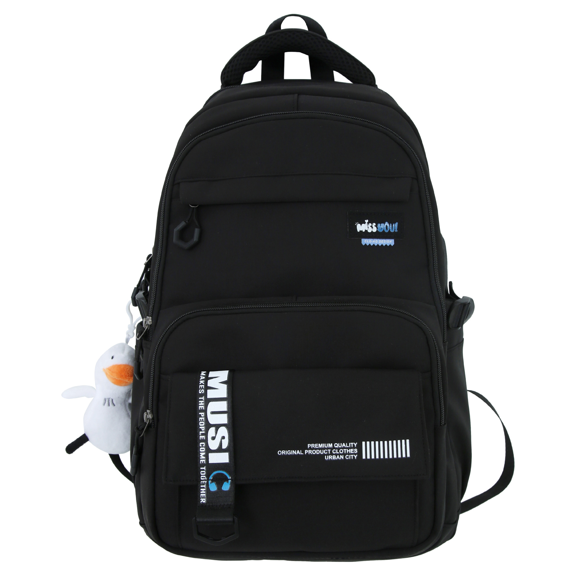Large-capacity high-quality junior high school schoolbag for girls, Korean version of Instagram, multi-layered lightweight, and casual backpack for high school students Item Picture
