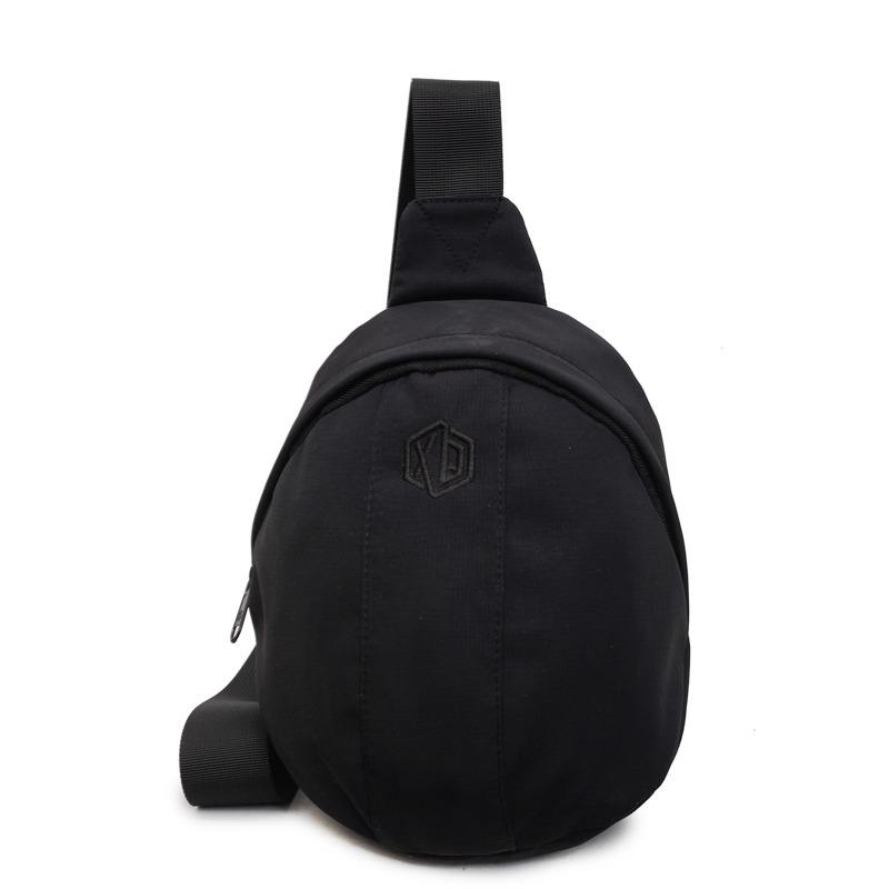 This is a new Korean version backpack with a high aesthetic level and a niche design. It is a casual, neutral, simple, lightweight and versatile sports chest bag for commuting Item Picture
