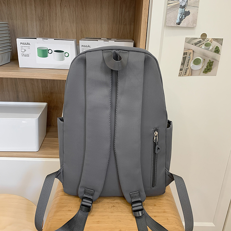 Versatile and good-looking college student color-blocking schoolbag, female niche design sense, large-capacity backpack, casual outdoor backpack Specification drawing