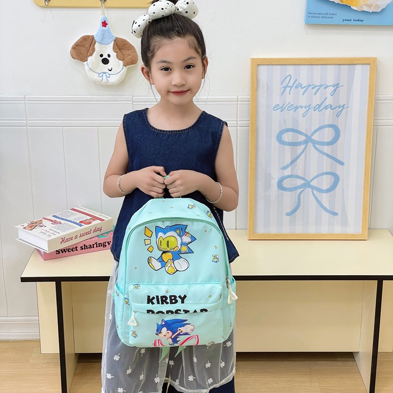 Kindergarten lightweight schoolbag, children's backpack, cute Sonic Cartoon 2025 new style for little boys, lightweight for girls details Picture