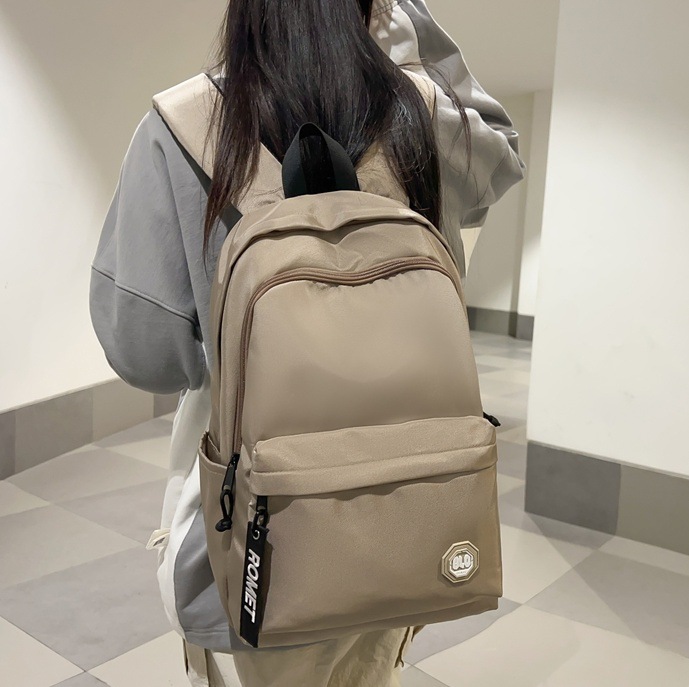 New minimalist, ins, high-appearancelevel, trendy college couple backpack, large-capacity, versatile backpack for junior and senior high school students full figure