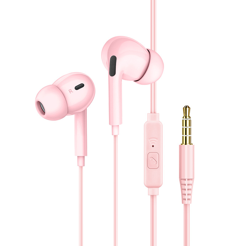 K22 Macaron Color In-ear wired Call mobile phone Headphones 3.5mm Universal wired Control earbuds Manufacturer wholesale Item Picture