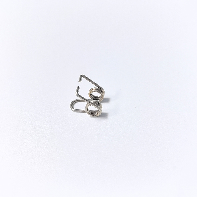 Spring steel wire with a diameter of 0.5mm, fine tension spring with a hook, tensile force, rebound, yellow tension bridge, pull machine handle spring, torsion spring Item Picture