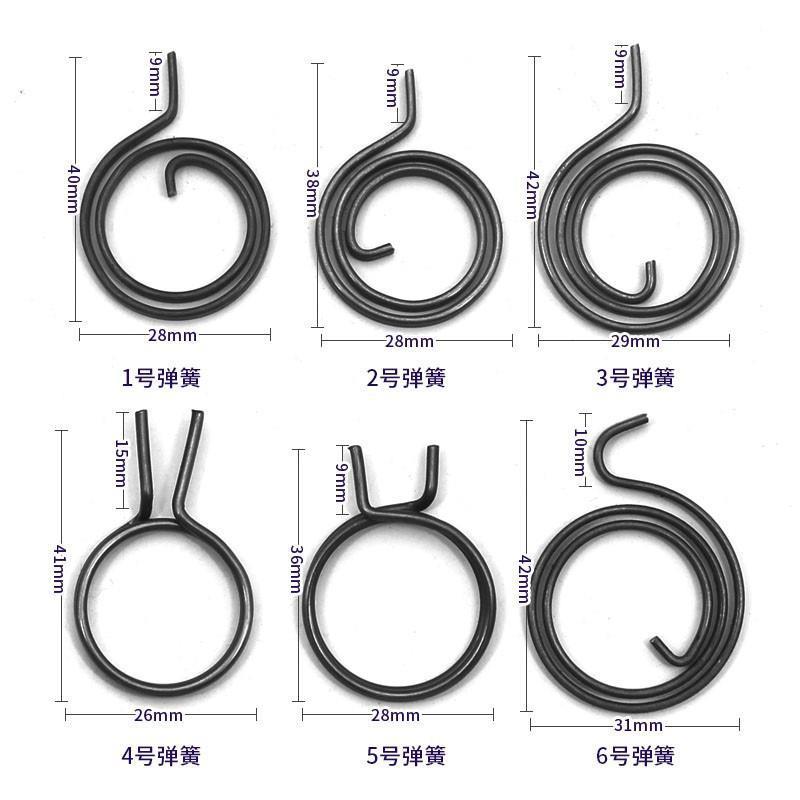 Door lock handle, door handle reset spring, reset torsion spring, stainless steel door replacement, universal anti-theft lock spring collection full figure