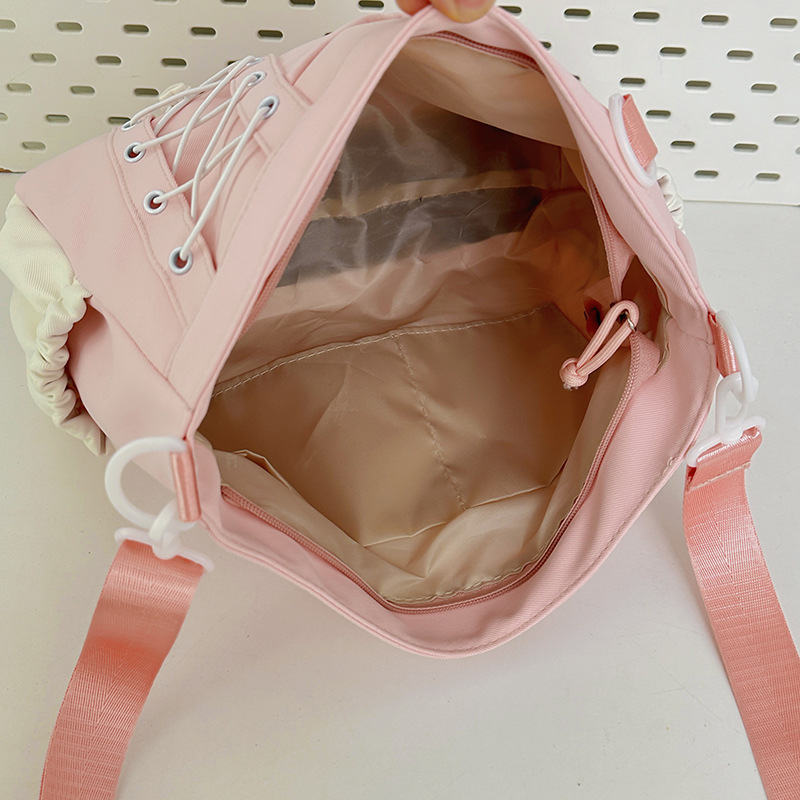 College-style versatile, simple and large-capacity postman's class bag, casual and lightweight single-shoulder bag, fresh and sweet crossbody bag Specification drawing