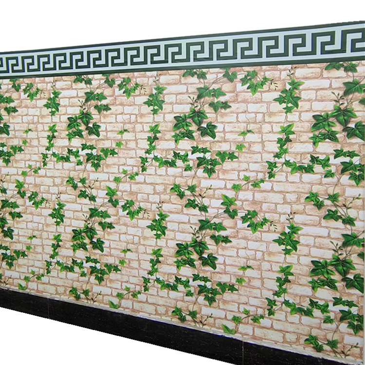 90-wide self-adhesive wallpaper with brick pattern horizontal wall panels for restaurants and barbecue restaurants, retro style self-adhesive wallpaper factory direct sales Item Picture