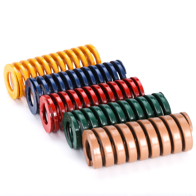 Yellow domestic Japanese standard 65MN TF high-strength flat wire compression rectangular spring for die spring compression spring Application Scenario