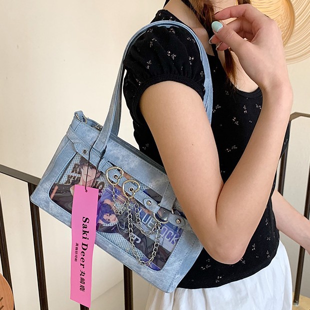 2025 New Japanese-style pain bag, cartoon single-shoulder bag, daily large-capacity handbag, spice girl versatile commuting crossbody bag full figure