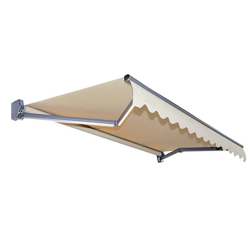 Cross-border wholesale of aluminum alloy sunshades, telescopic electric remote control balcony sunshades, and outdoor telescopic rain shelters Item Picture