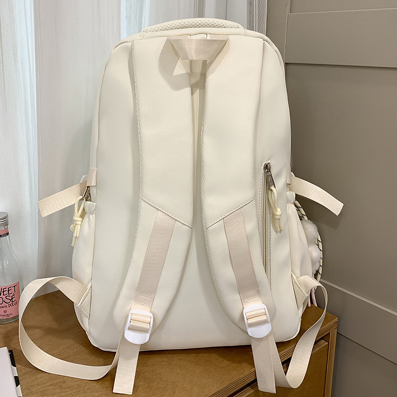A new high-appeal Japanese-style cute school-style color-blocking backpack for primary and secondary school students in grades 3 to 6 with multiple compartments Specification drawing