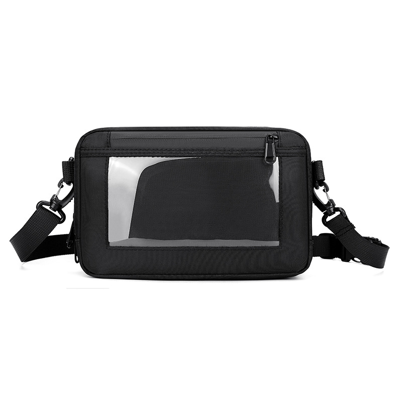 The 2025 new crossbody bag for men features a large capacity and a high-end feel. It is a trendy, simple and water-resistant couple bag Specification drawing
