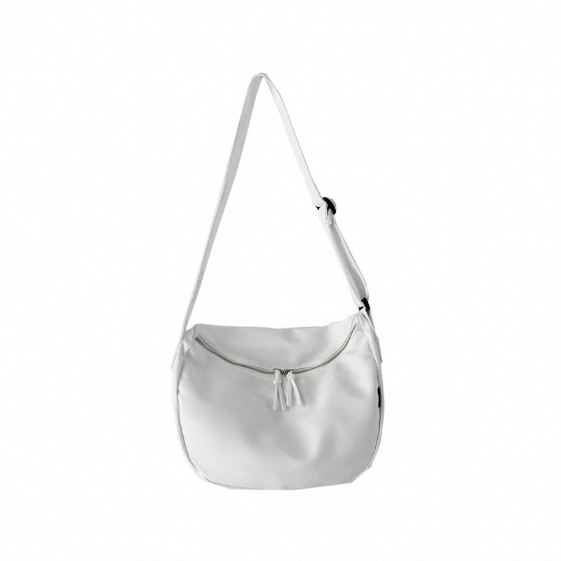 Japanese-style ins versatile crossbody bag, summer casual and lightweight dumpling bag, laid-back style college student class shoulder bag Item Picture