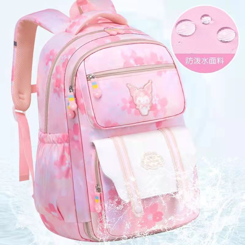 Kulomi primary school schoolbag for girls in grades 1-6, large-capacity backpack for reducing burden and protecting spine, breathable for ages 6-12 details Picture