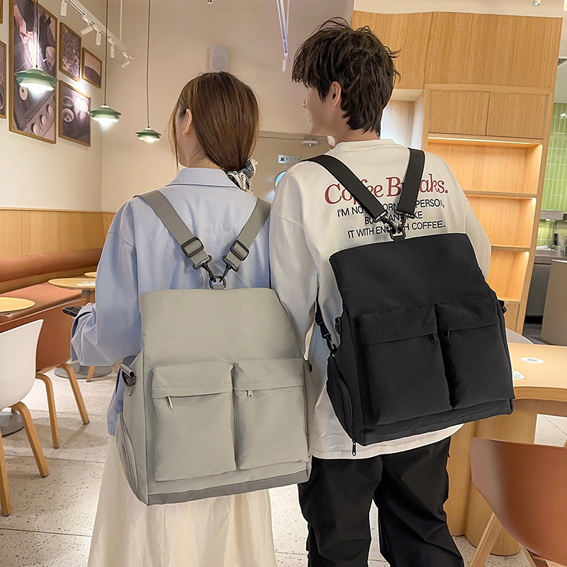 2025 New versatile crossbody bag, women's sports and fitness bag, dry-wet separated backpack, solid color lightweight travel bag details Picture